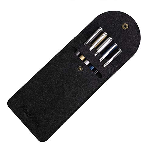 Metal Ballpoint Pens, 0.5Mm Fine Point Liquid Gel Ink Pen Roller Pen, Black Ink Roller Ball Pens Writing Set For Business Executive Office Supplies #TOP4