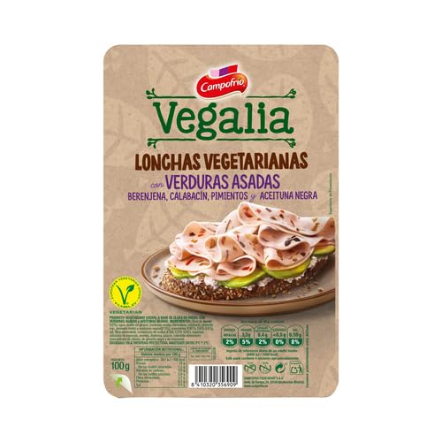 (PACK 6 und,) LONCHAS VEGETARIANAS VEGALIAS 100g. VARIOS SABORES (PRODUCTO REFRIGERADO) (VARIADO)