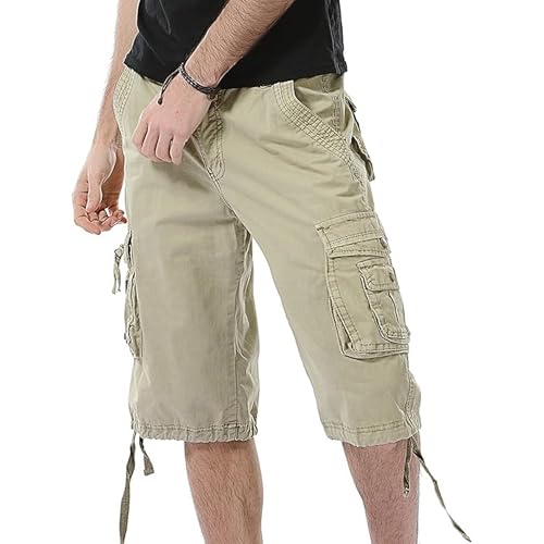 Shorts cargo para hombre con múltiples bolsillos miniatura 2