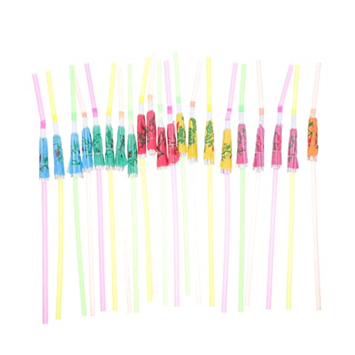 50 pitillos desechables con sombrilla para fiestas miniatura 1