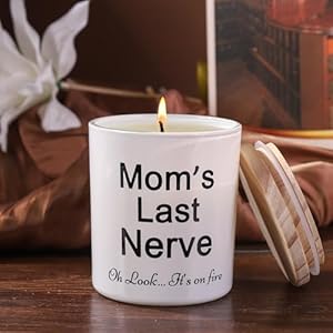BFJLIFE Gifts for Mom from Daughter or Son Funny Unique Mother Gift for Christmas Birthday Moms Last Nerve Oh Look Its On Fire Novelty Lavender Scented Soy Candle BFJLIFE Gifts for Mom from Daughter or Son Funny Unique Mother Gift for Christmas Birthday Moms Last Nerve Oh Look Its On Fire Novelty Lavender Scented Soy Candle