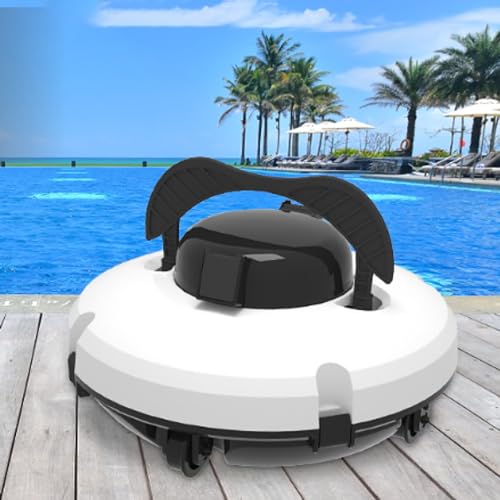 【Tipi di piscine supportate】: Il pulitore automatico per piscine è ideale per piscine rotonde, ovali, irregolari, rettangolari e la profondità dell'acqua non supera i 3 metri, il pulitore per piscine è adatto solo per piscine di dimensioni non superiori a 1000 piedi quadrati (100 metri quadrati)