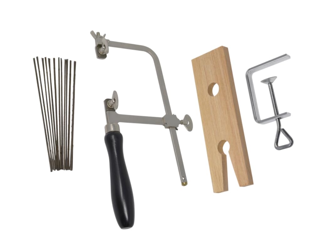 Kit de scie professionnelle 3 en 1 avec 144 lames en bois et métal pour fabrication de bijoux