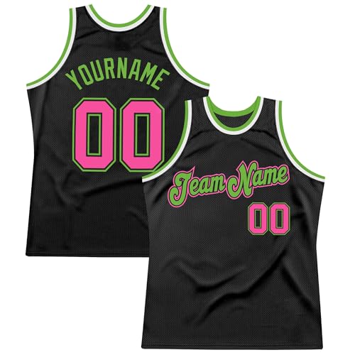 Custom Neon Basketball Jersey for Men Women