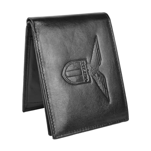 Geldbörse aus Leder mit Heißprägung, offizielles Produkt von SS LAZIO 173188, Schwarz, Geldbörse aus Leder