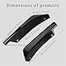 Jsorum 2Pcs Rear Bumper Canard Splitter Protector, Universal Bumper Lip Spoiler Kit Exterior Decorations for Car (Black)
