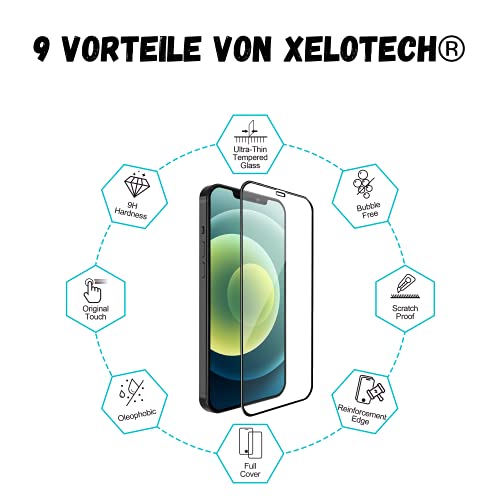 Xelotech Panzerglas für iPhone 12 Pro Max – 3D/4D Schutzglas