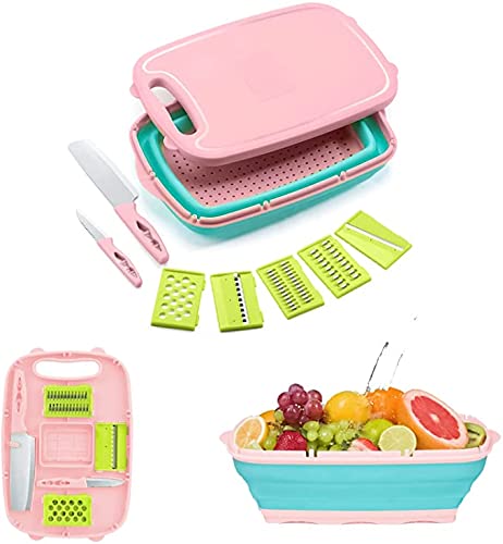 JTCL 9 en 1 Multifunzion Planche à découper pliable Cover