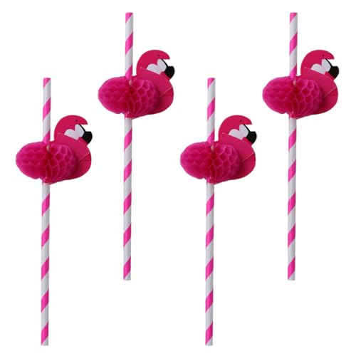 Pitillos decorativos de papel Rosy 30 piezas miniatura 1