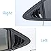For Toyota Corolla 2020 2021 2022 2023 2024 2025 Rear Side Quarter Window Louver Decorate Cover Rear Air Vent Window Louvers Blinds Covers Auto Accessories (Bright Black)