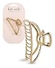 Kitsch Metal Hair Clips for Women - Durable & Elegant Metal Claw Clips, Perfect for Everyday Use & Special Occasions | Ideal Gifts for Women - Gold, 1 Pc #5