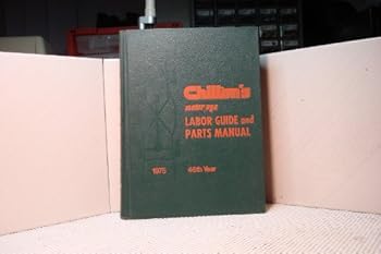 Hardcover Motor Age Labor Guide and parts manual 1975 Book