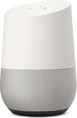 Google Home Smart Speaker (South Korea Model) – Voice-Controlled Wi-Fi Speaker Assistant, White/Slate, No US Plug, Adapter Needed, Works with Nest, Chromecast, Smart Home Audio Hub