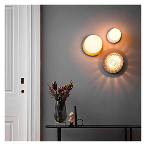 Plafonnier LED boule de verre style nordique luminaire couloir blanc chaud