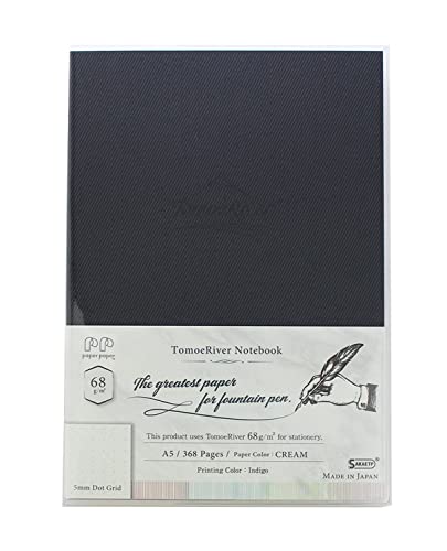 ハードカバーノート トモエリバー クリーム FP68g/m2 5mmドット A5 368P TMR-A5H68DC