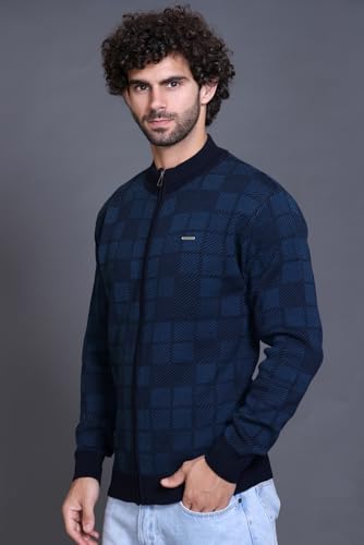 Image of GODFREY Full Sleeve Zipper Sweater for Man Winter Wear -Mens Woolen Sweaters Turtle Neck