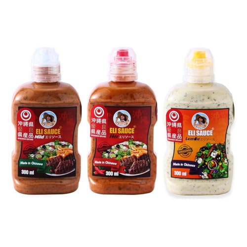 KUIKO KEBABU ELI SAUCE エリソース マイルド ホット レモン 3種味くらべセット 各300ml×1本 計3本セットのサムネイル
