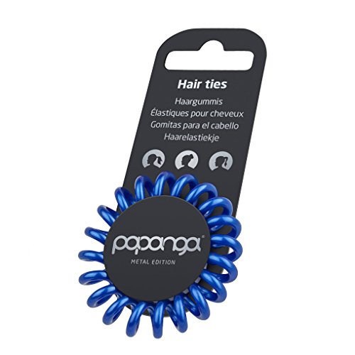 Preisvergleich Produktbild Original Papanga® Spiral Haargummi, Metal Edition, Größe: Small, Farbe: Metallic Ocean