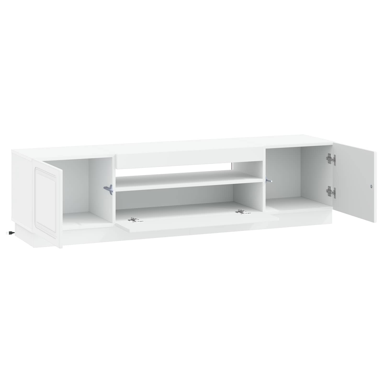 Mobile TV LED Bianco in Legno Ingegnerizzato