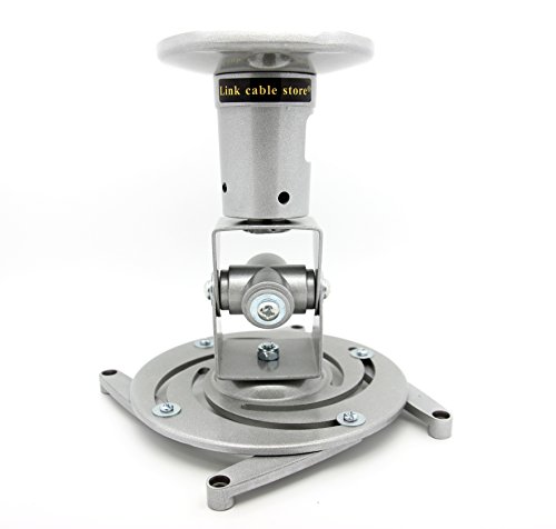 LCS - Support Plafond - Couleur Argenté - pour vidéoprojecteur inclinable et orientable