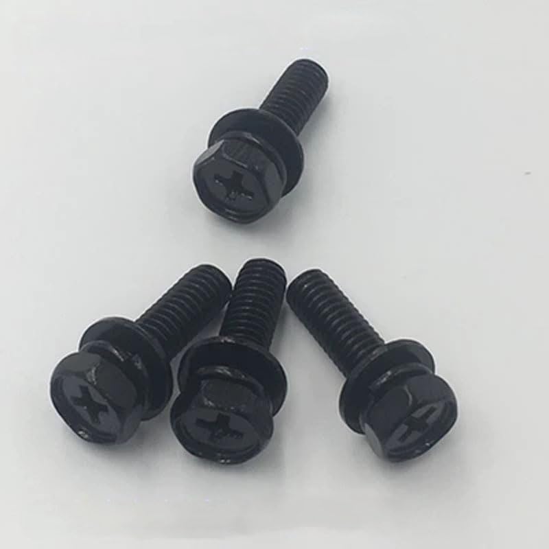 M4 M5 M6 For Phillips Bolt Hex Sems Screws Combination Screw Black zinc GB9074.13 (Dimensions: M6 x16mm(20pcs))