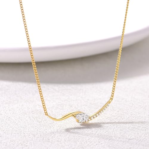 Collier Moissanite en argent S925, l'élégance d'un bijou de luxe discret