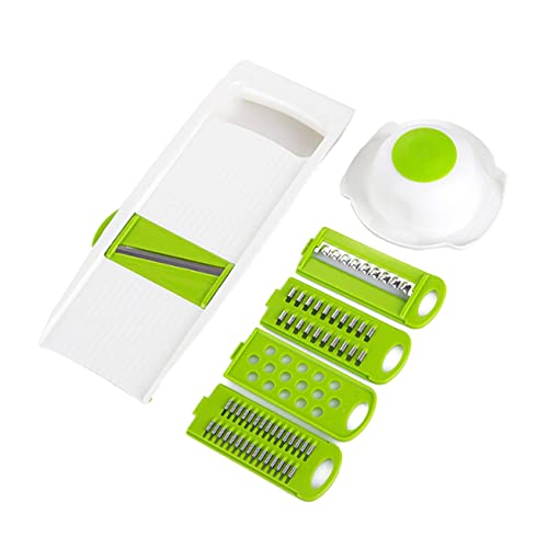 OFFSCH Verduras Multifuncional con Cuchillas Rallador y Rebanador Inoxidable Ensaladas y Herramientas de Cocina Eficientes