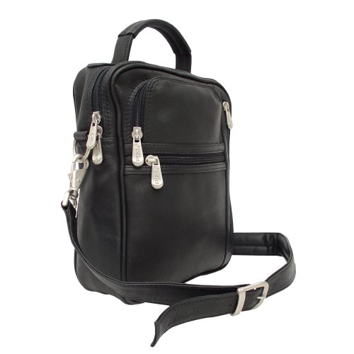 Piel Leather Radio Video Camera Bag, Black, One Size