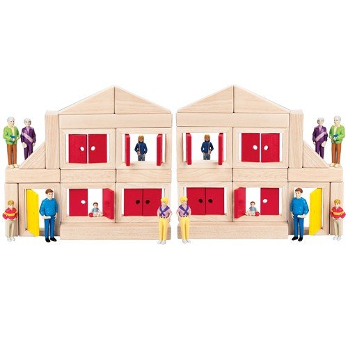 Constructive Playthings PCR-65 Windows & Door Blocks/Double Set of 10 pcs.