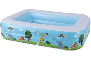Inflatable Rectangle Swimming Pool for Little Kids