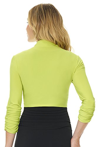 Image of Rekucci Women's Chic Soft Knit Stretch Bolero Shrug with Ruched Sleeves
