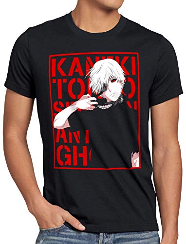 style3 Tokyo Fate T-Shirt Homme Ghoul Kaneki Anime Manga, Taille: