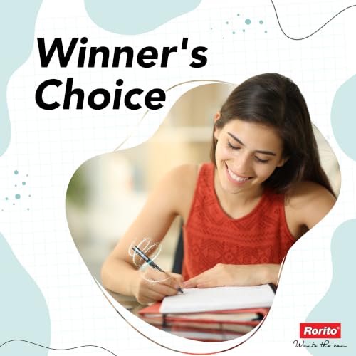 Image of Rorito Maxtron Pen | Robotic Fluid Ink Technology | Tungsten Carbide Fine Tip | Waterproof Ink | Ideal Pen for Students | Refillable (Red)