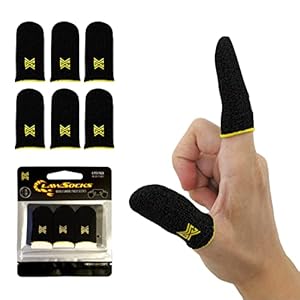 6 Pack Mobile Gaming Corps ClawSocks Phone Gaming Finger Sleeves – Carbon