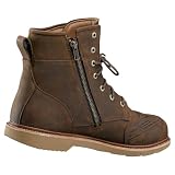 Held Saxton Męskie buty motocyklowe, Urban ze skóry bydlęcej, w 100% wodoszczelne dzięki membranie Gore-Tex, z podeszwą Vibram i ochroną kostek, certyfikat CE, EN 13634:2017, brązowe, rozmiar 45