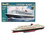 Bolas en caja de corazón Revell Maqueta de Buque Crucero Ocean Liner Queen Mary 2, Kit de Modelo, Escala, (5808)(05808)