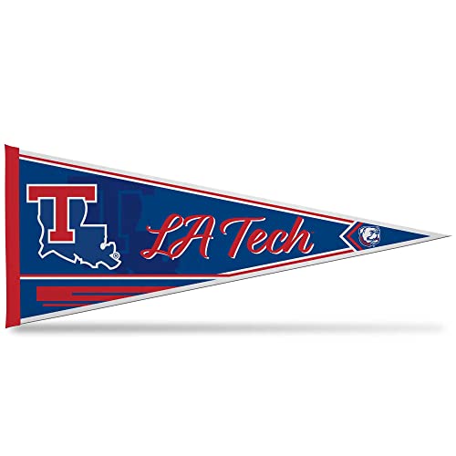 Rico Industries NCAA Louisiana Tech Bulldogs Classic 12" x 30" Felt Wall Décor Pennant - Great for Home/Bed Room/Man Cave Décor