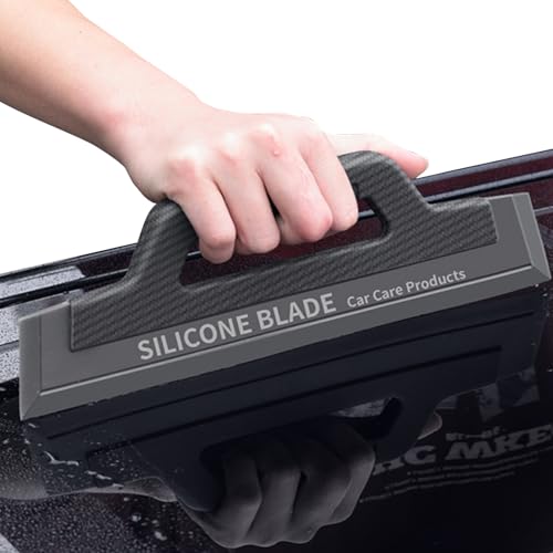 Car Squeegee - Car Window Scraper,Non-Scratch Glass Cleaner Tool Streak-Proof for Home Exterior Shower Boat RV Solar Panel Commercial