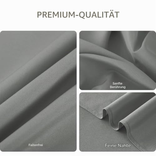 Romanstile Tischdecke Grau 100x140 cm Rechteckig Abwaschbar Wasserabweisende Tischtuch Tablecloth für Esstisch, Küche, Garten, Balkon… – Ansicht 5