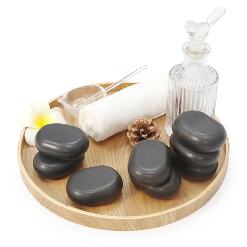 Master Massage Large Flat Ovular Basalt Hot Stone Massage 8piece Pack 3