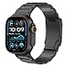 Produktbild MoKo Titan Armband Kompatibel mit Apple Watch Ultra 3/2/1 Strap 49mm 46mm 45mm 44mm 42mm,Metall Ersatzarmband Uhrenarmband für iWatch SE3/SE2/SE Series 11 10 9 8 7 6 5 4 3 2 1,Schwarz