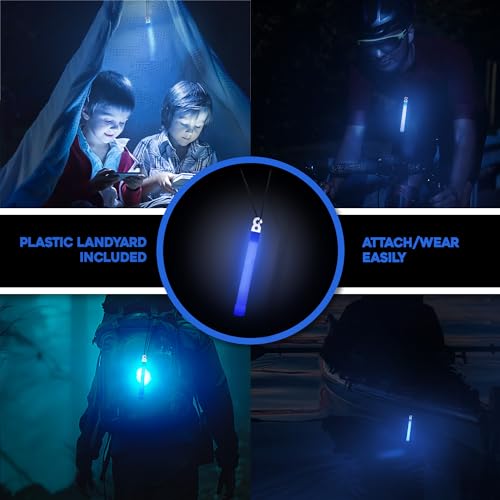 Be Ready AMKS1260UN 12 Pack Blue Chemical Light Industrial Glow Sticks thumb #2
