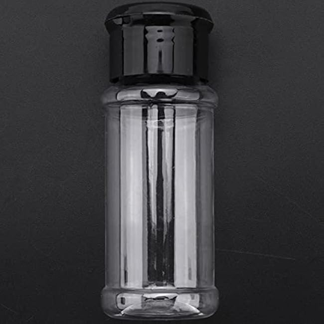 60Pcs/Set 100Ml Spice Salt Pepper Shakers Black Seasoning Jar Can Pepper Barbecue Condiment Kitchen Gadget Tool