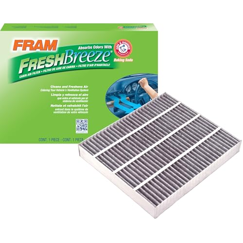 FRAM Fresh Breeze Cabin Air Filter Replacement for Car Passenger Compartment w/Arm and Hammer Baking Soda, Easy Install CF8249A for Honda Vehicles