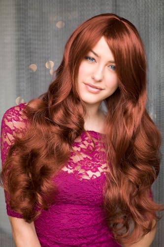 Perruque longue rouge cuivré pour sublimer vos looks quotidiens