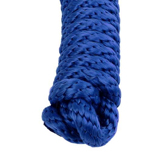 Corda halter multi nós ajustável seguro vestível cavalo trançado halter para treinamento diário (azu