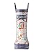 OAKI Kids Rubber Rain Boots with Easy-on Handles, Pink Owls, 8T US Toddler