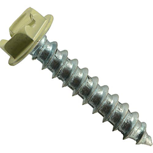 Tornillos de chapa Hard-to-find Cierre para fijar placas metálicas beige sin dañar la estética