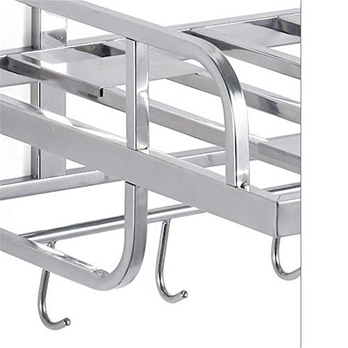 Étagère de rangement inox pour micro-ondes et couvercles de pot - 5