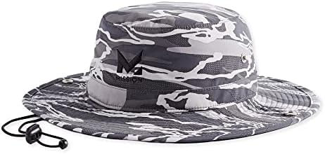 MISSION Cooling Bucket Hat, UPF 50, 3" Wide Brim Sun Hat - Cools When Wet, UPF 50 (Matrix Camo)